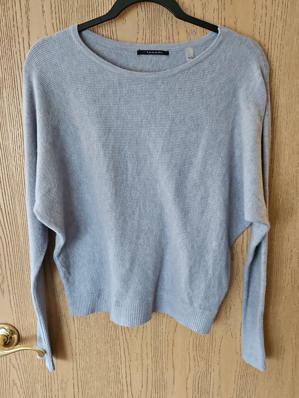 Tahari Grey Crewneck Sweater